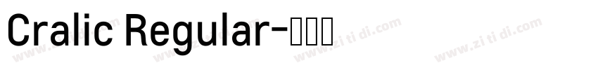 Cralic Regular字体转换